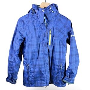 Columbia Blue & Black Winter Coat